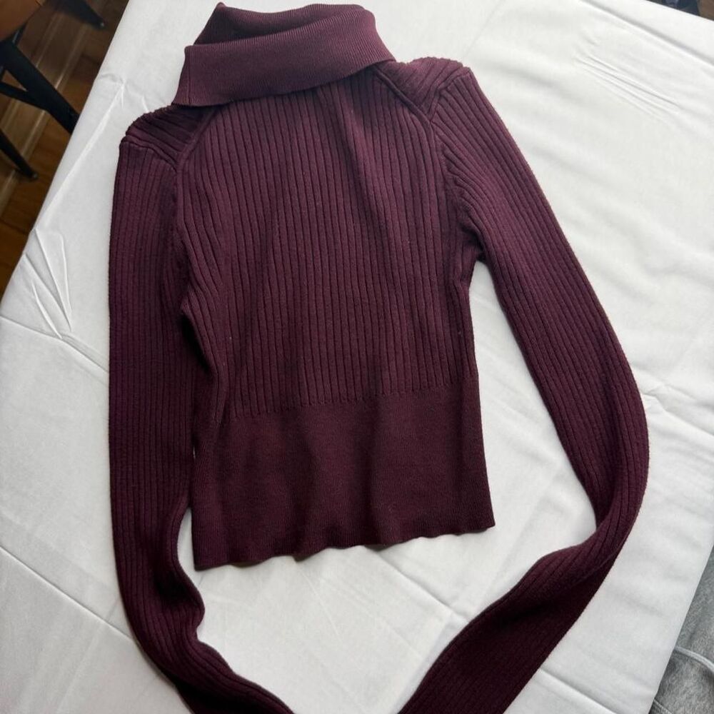 Pacsun Women's Burgundy Jumper